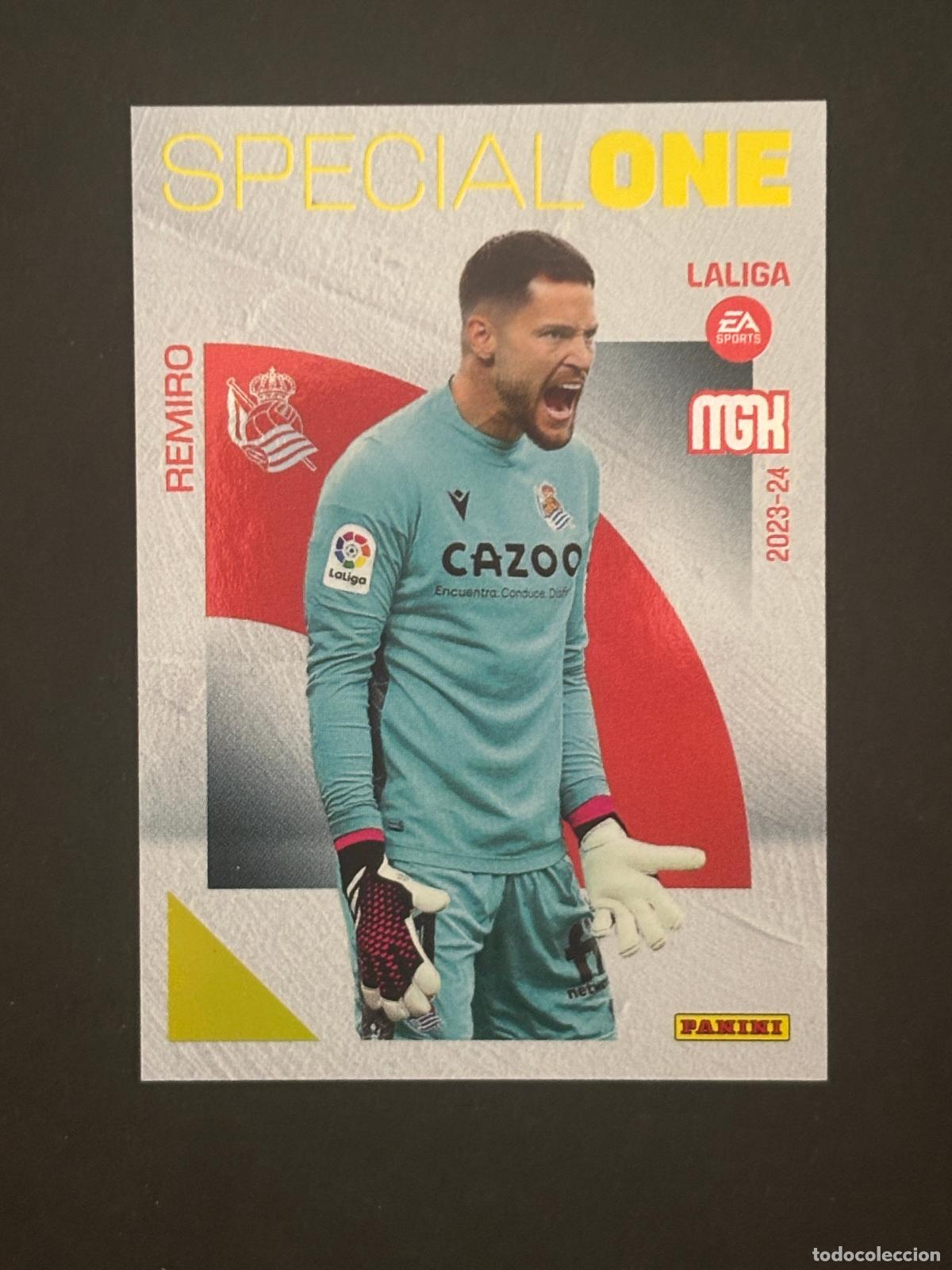 Football Stickers: 402 REMIRO REAL SOCIEDAD SPECIAL ONE MEGACRACKS MGK 23-24 2023-2024 PANINI LIGA