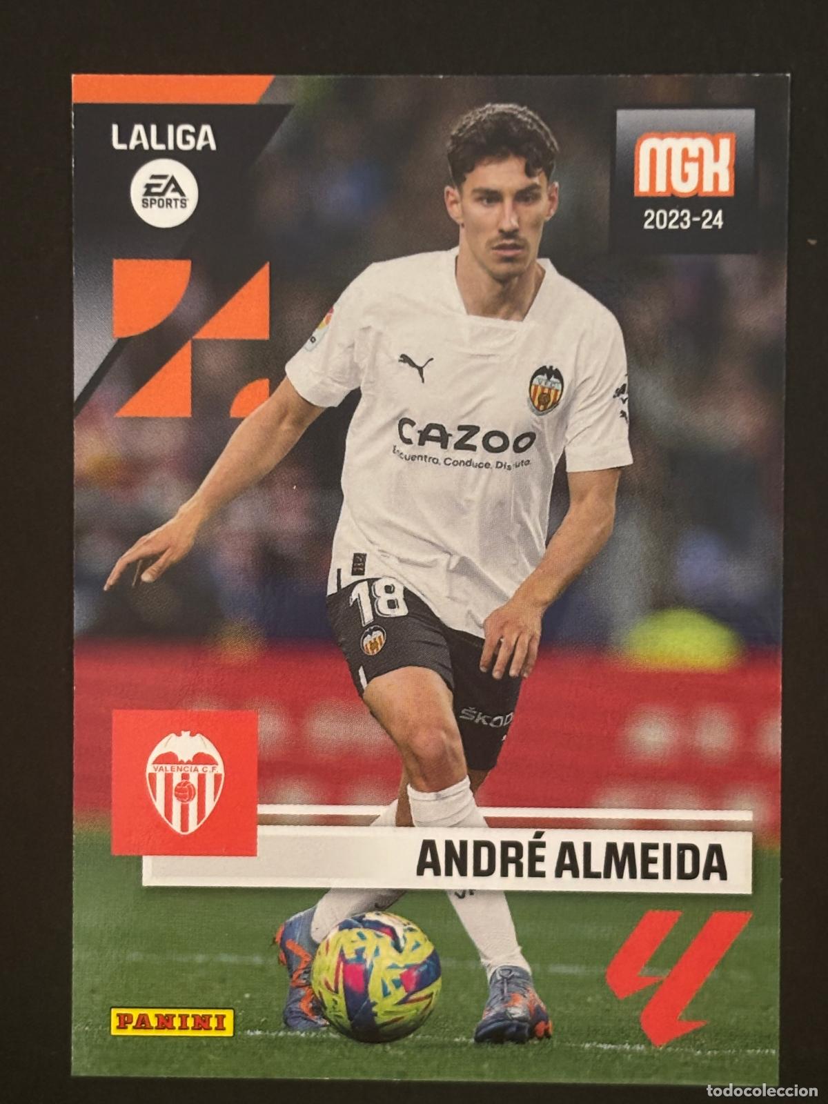 Cromos de f&uacute;tbol: 354 ANDR&Eacute; ALMEIDA VALENCIA MEGACRACKS MGK 23-24 2023-2024 PANINI LIGA