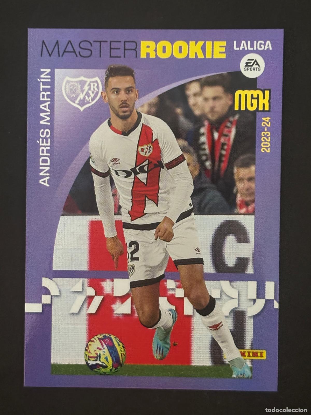 Cromos de f&uacute;tbol: 410 ANDR&Eacute;S MART&Iacute;N RAYO MASTER ROOKIE MEGACRACKS MGK 23-24 2023-2024 PANINI LIGA