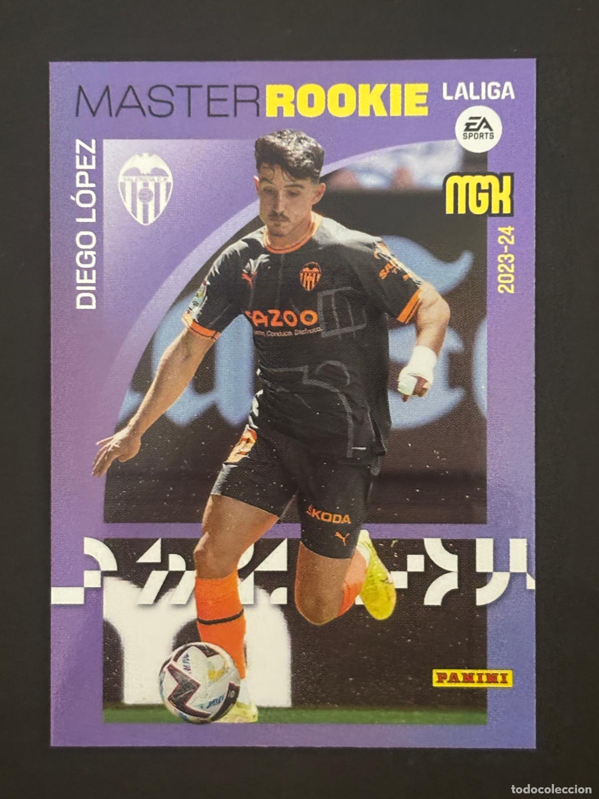 Cromos de f&uacute;tbol: 415 DIEGO L&Oacute;PEZ VALENCIA MASTER ROOKIE MEGACRACKS MGK 23-24 2023-2024 PANINI LIGA