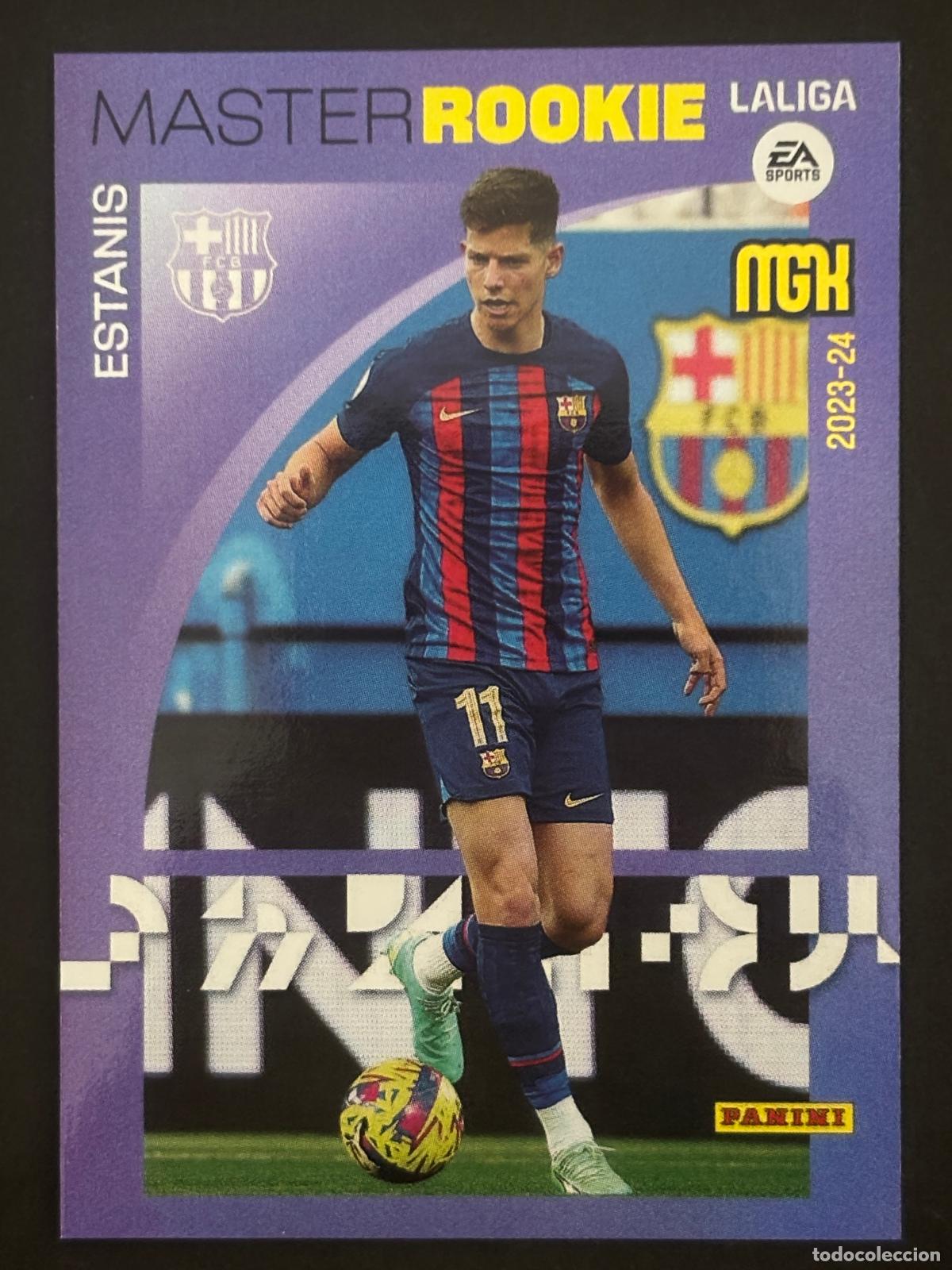 Cromos de f&uacute;tbol: 417 ESTANIS BARCELONA MASTER ROOKIE MEGACRACKS MGK 23-24 2023-2024 PANINI LIGA