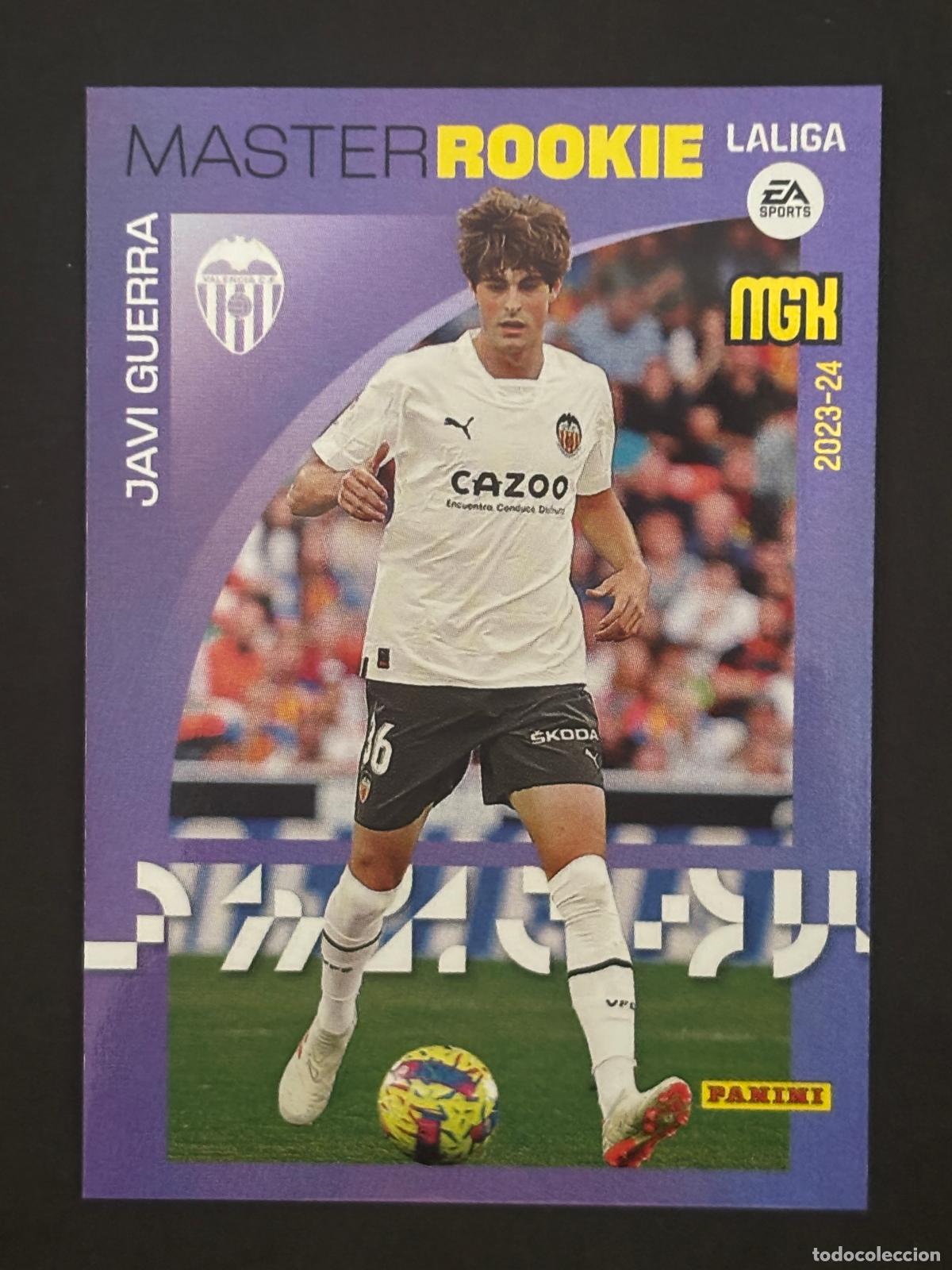 Cromos de f&uacute;tbol: 420 JAVI GUERRA VALENCIA MASTER ROOKIE MEGACRACKS MGK 23-24 2023-2024 PANINI LIGA