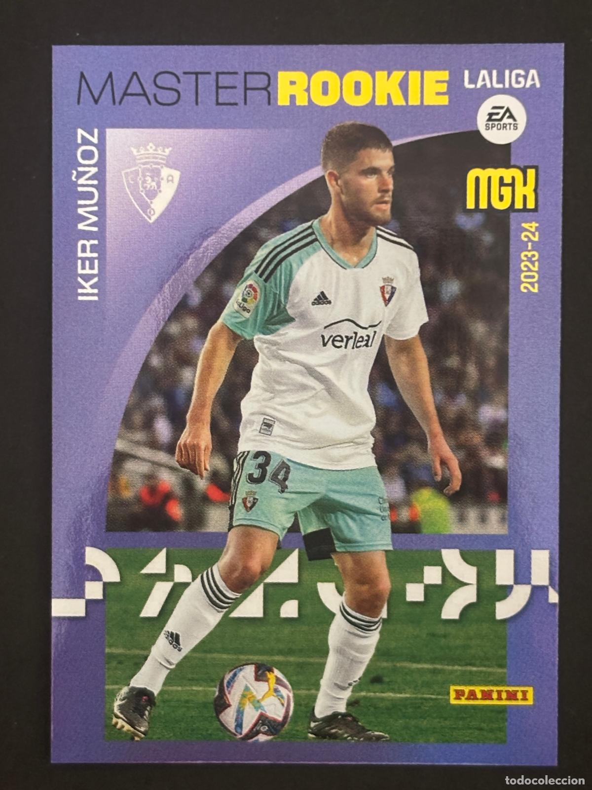 Football Stickers: 419 IKER MU&Ntilde;OZ OSASUNA MASTER ROOKIE MEGACRACKS MGK 23-24 2023-2024 PANINI LIGA