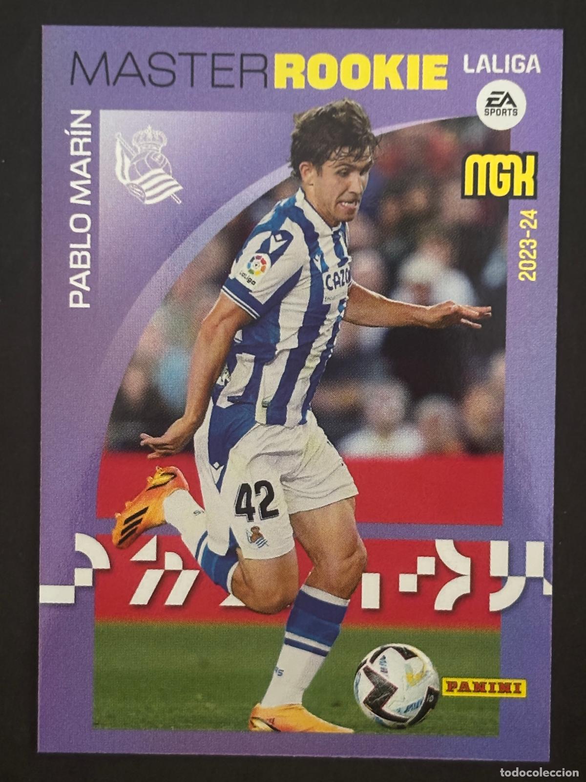 Football Stickers: 426 PABLO MAR&Iacute;N REAL SOCIEDAD MASTER ROOKIE MEGACRACKS MGK 23-24 2023-2024 PANINI LIGA