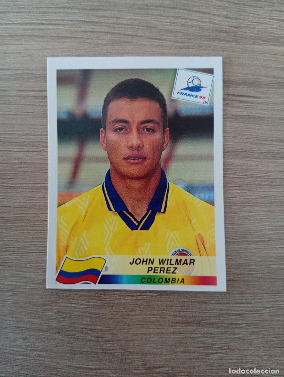 Cartes &agrave; collectionner de Football: JOHN WILMAR PEREZ 453 COLOMBIA PANINI FRANCIA 1998 98 SIN PEGAR NUNCA PEGADO