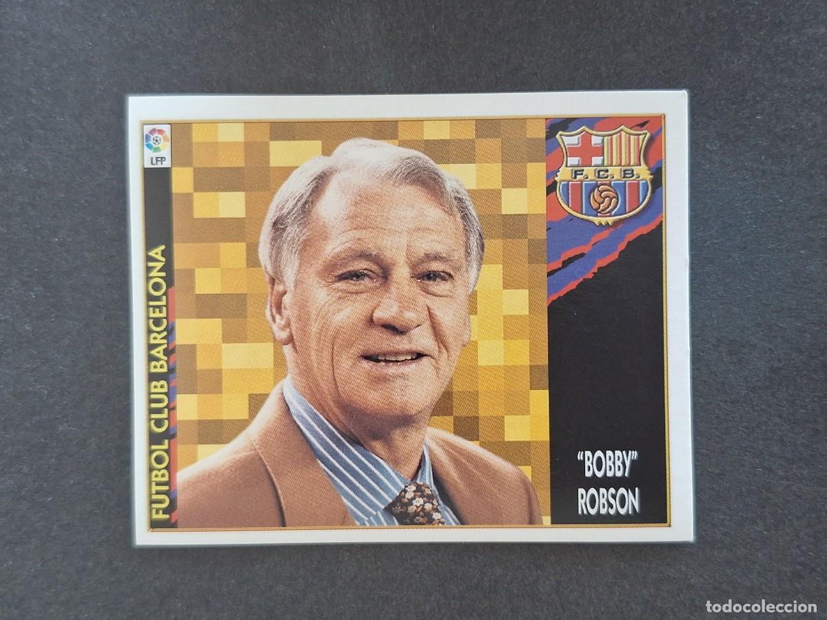 Cartes &agrave; collectionner de Football: L4 BOBBY ROBSON ENTRENADOR F. C. BARCELONA LIGA ESTE 1997 1998 97 98 NUNCA PEGADO SIN PEGAR