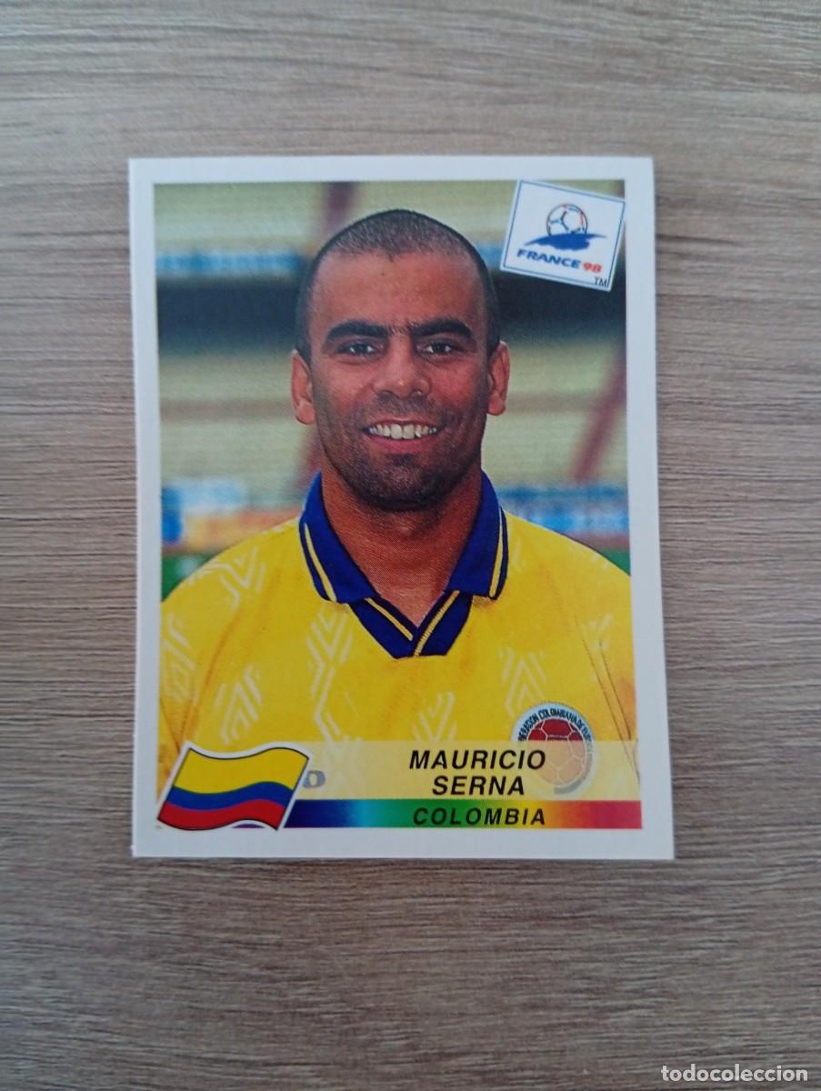 Cartes &agrave; collectionner de Football: MAURICIO SERNA 454 COLOMBIA PANINI FRANCIA 1998 98 SIN PEGAR NUNCA PEGADO