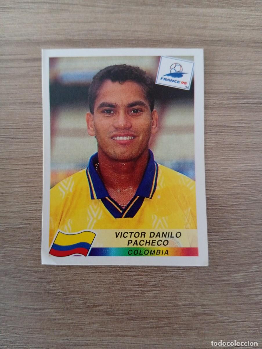 Cartes &agrave; collectionner de Football: VICTOR DANILO PACHECO 458 COLOMBIA PANINI FRANCIA 1998 98 SIN PEGAR NUNCA PEGADO