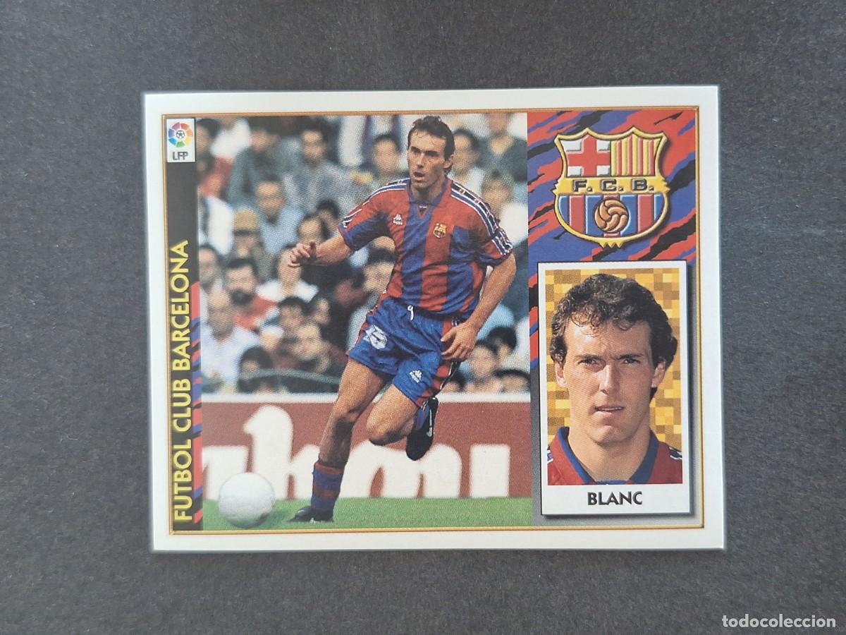 Fu&szlig;ball-Sticker: L4 BLANC F. C. BARCELONA LIGA ESTE 1997 1998 97 98 NUNCA PEGADO SIN PEGAR