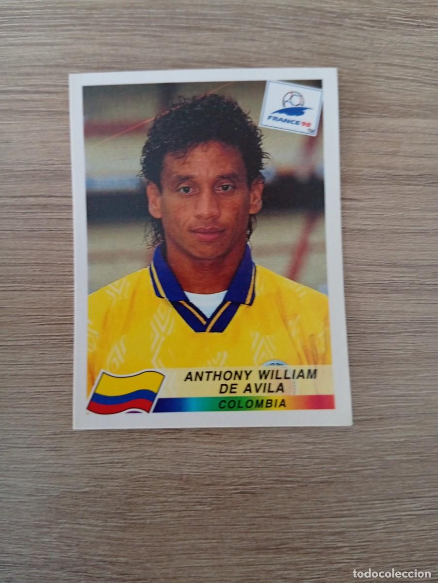 Cromos de f&uacute;tbol: ANTHONY WILLIAM DE AVILA 459 COLOMBIA PANINI FRANCIA 1998 98 SIN PEGAR NUNCA PEGADO
