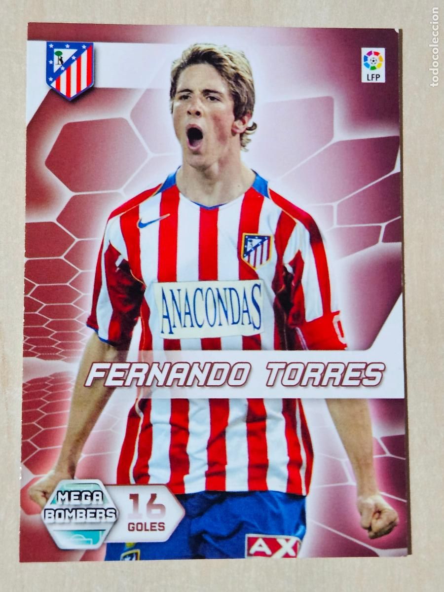 Fu&szlig;ball-Sticker: CROMO N&ordm; 402 FERNANDO TORRES - MEGACRACKS 2005 06 - MEGA BOMBERS
