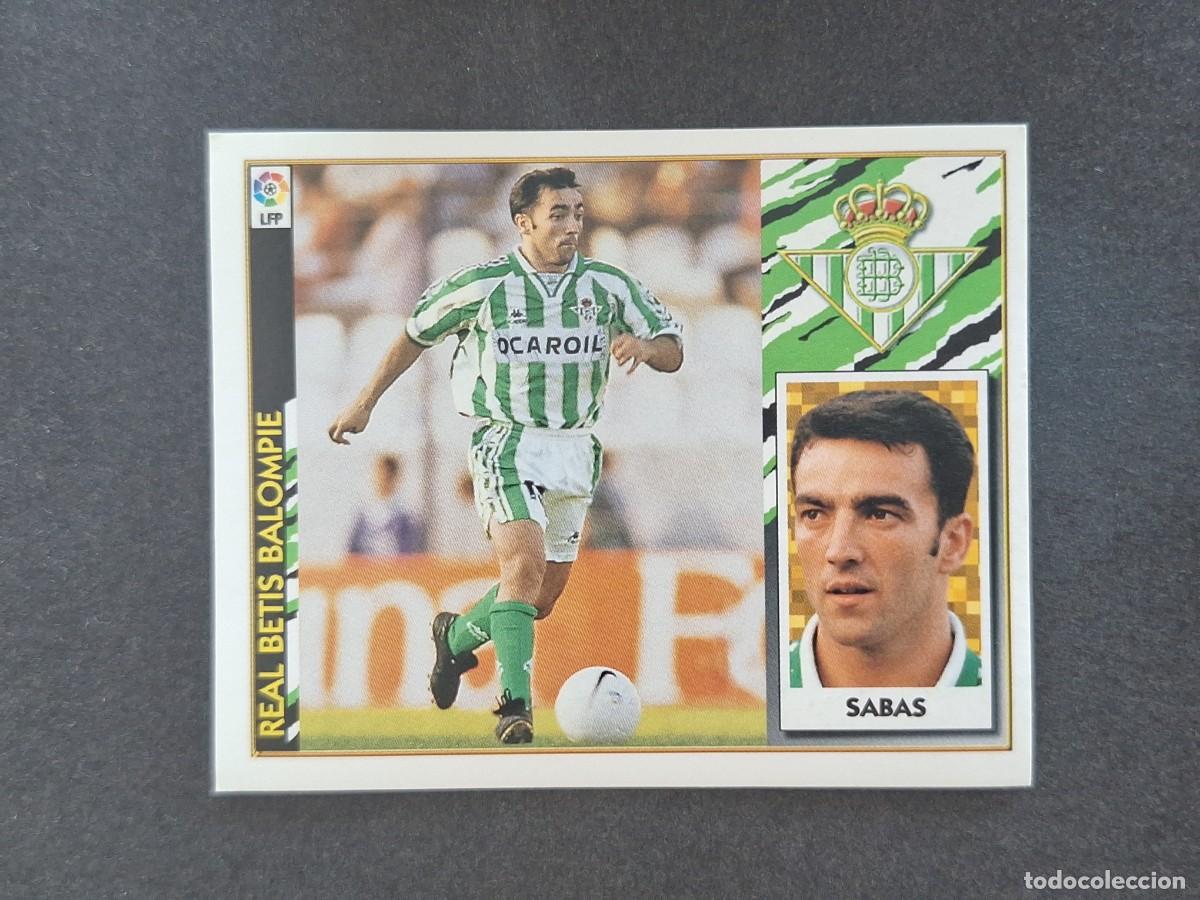 Football Stickers: L4 SABAS REAL BETIS BALOMPIE LIGA ESTE 1997 1998 97 98 NUNCA PEGADO SIN PEGAR