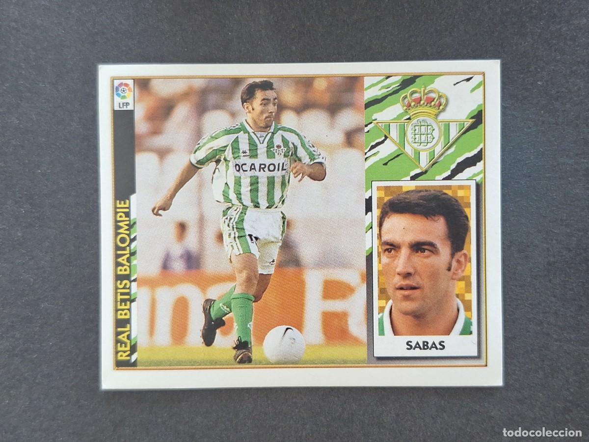 Football Stickers: L4 SABAS REAL BETIS BALOMPIE LIGA ESTE 1997 1998 97 98 NUNCA PEGADO SIN PEGAR