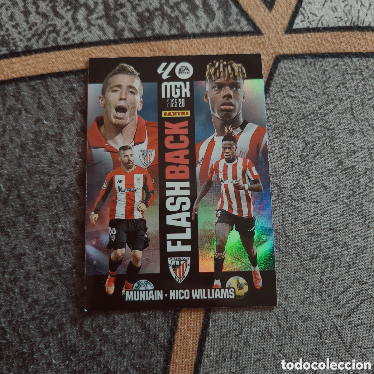 Football Stickers: Carta Flashback Muniain y Nico Williams #429 - Panini Mgk 2025/26 (MGK) Athletic Club