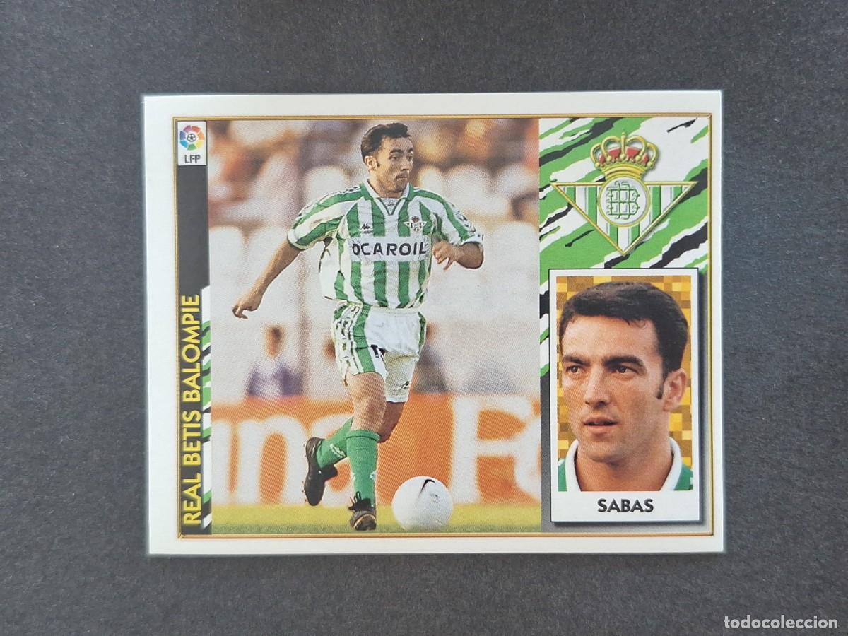 Football Stickers: L4 SABAS REAL BETIS BALOMPIE LIGA ESTE 1997 1998 97 98 NUNCA PEGADO SIN PEGAR