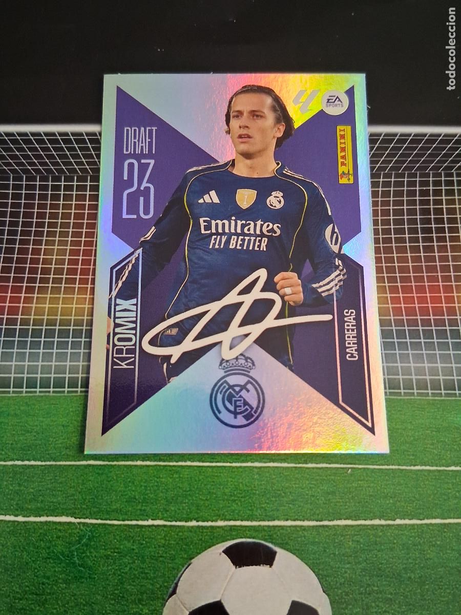 Cartes &agrave; collectionner de Football: K5 CARRERAS REAL MADRID DRAFT 23 KROMIX LIGA FUTBOL EDICIONES ESTE PANINI 2026 2027 26 27