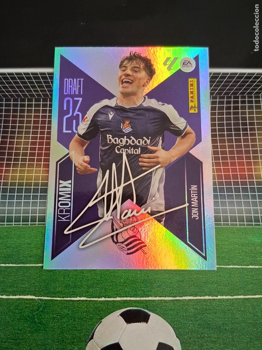 Fu&szlig;ball-Sticker: K13 JON MARTIN REAL SOCIEDAD DRAFT 23 KROMIX LIGA FUTBOL EDICIONES ESTE PANINI 2026 2027 26 27