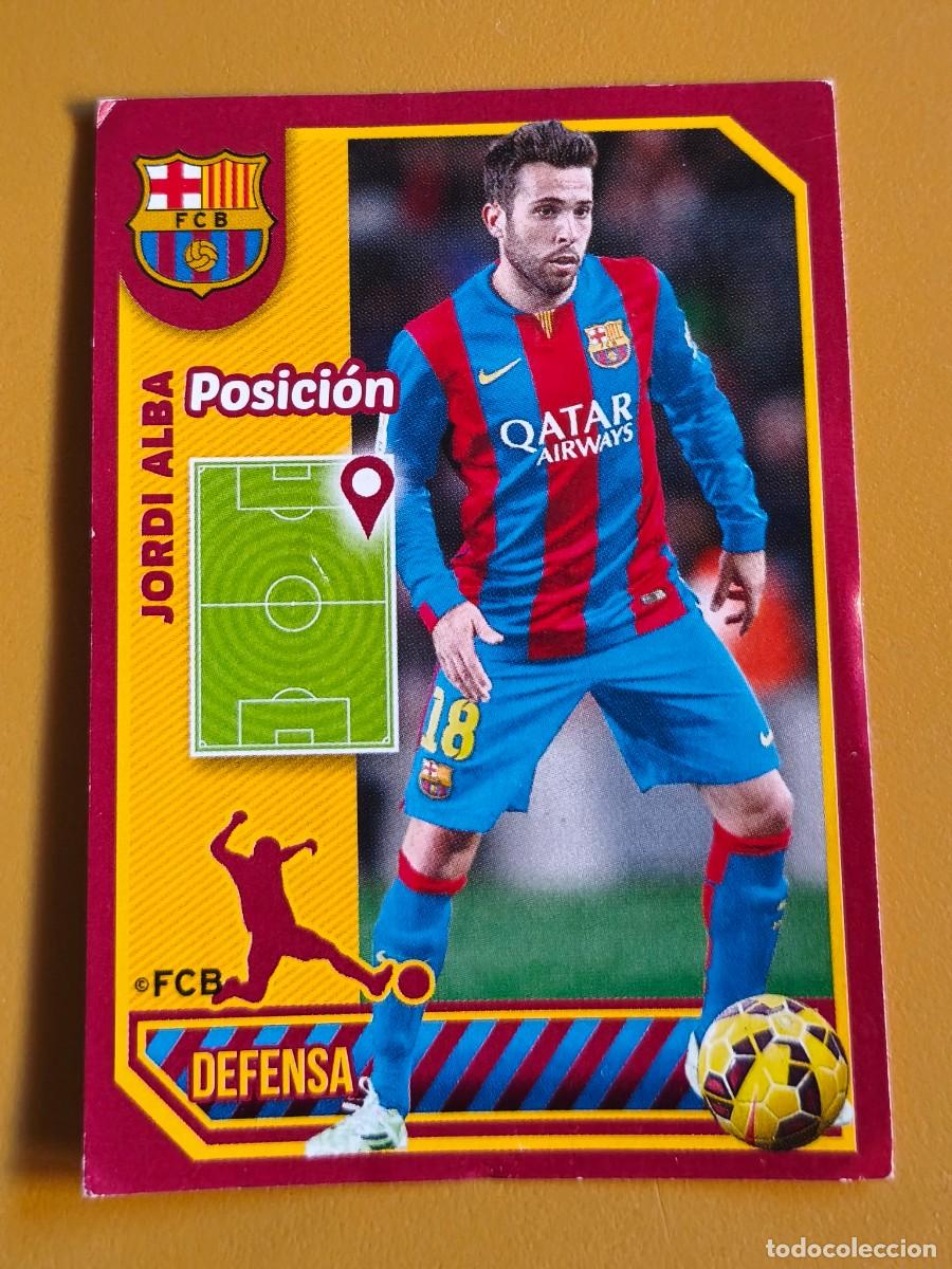 Football Stickers: jordi alba, liga 2014 15 coleccion oficial barcelona