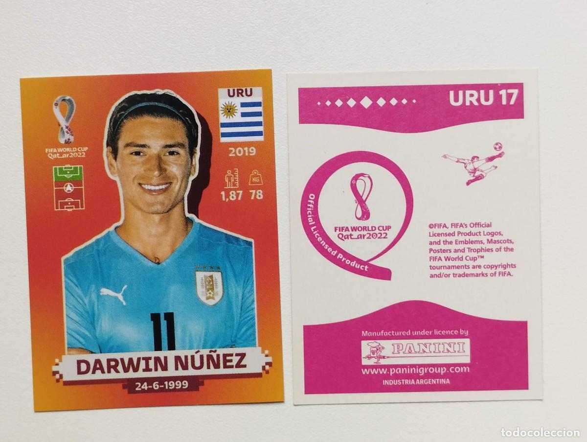 Cromos de Futebol: CROMO STICKER EDICION PANINI ARGENTINA MUNDIAL QATAR 2022 DARWIN NU&Ntilde;EZ URU17 URU 17 URUGUAY