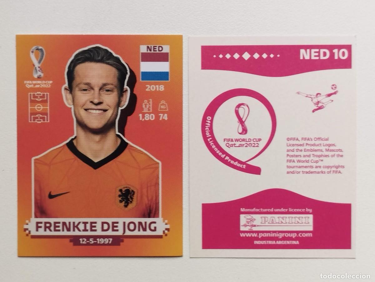 Cromos de Futebol: CROMO STICKER EDICION PANINI ARGENTINA MUNDIAL QATAR 2022 FRENKIE DE JONG NED10 NED 10 PAISES BAJOS
