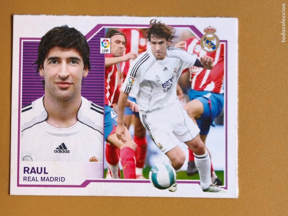 Cromos de Futebol: raul, liga 2007 08 real madrid