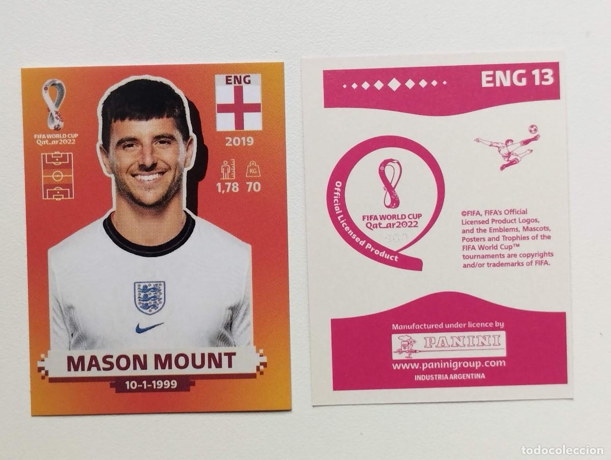 Cromos de Futebol: CROMO STICKER EDICION PANINI ARGENTINA MUNDIAL QATAR 2022 MASON MOUNT ENG13 ENG 13 INGLATERRA