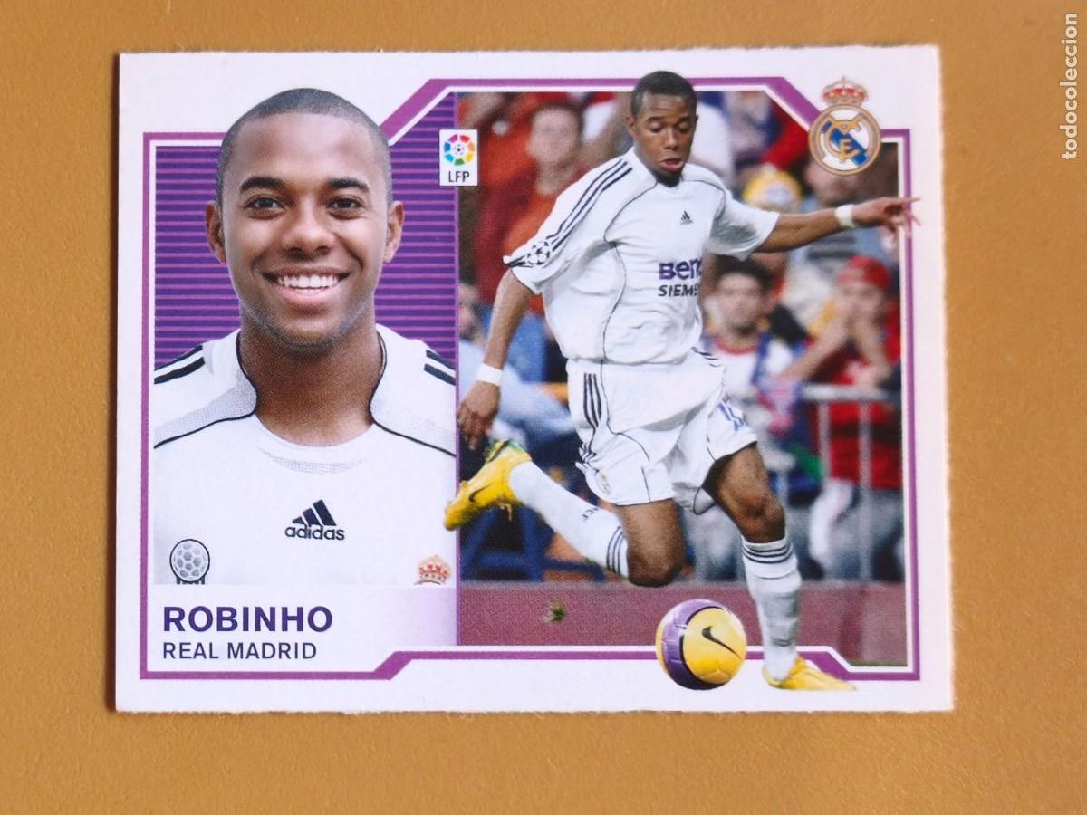 Cartes &agrave; collectionner de Football: robinho, liga 2007 08 real madrid