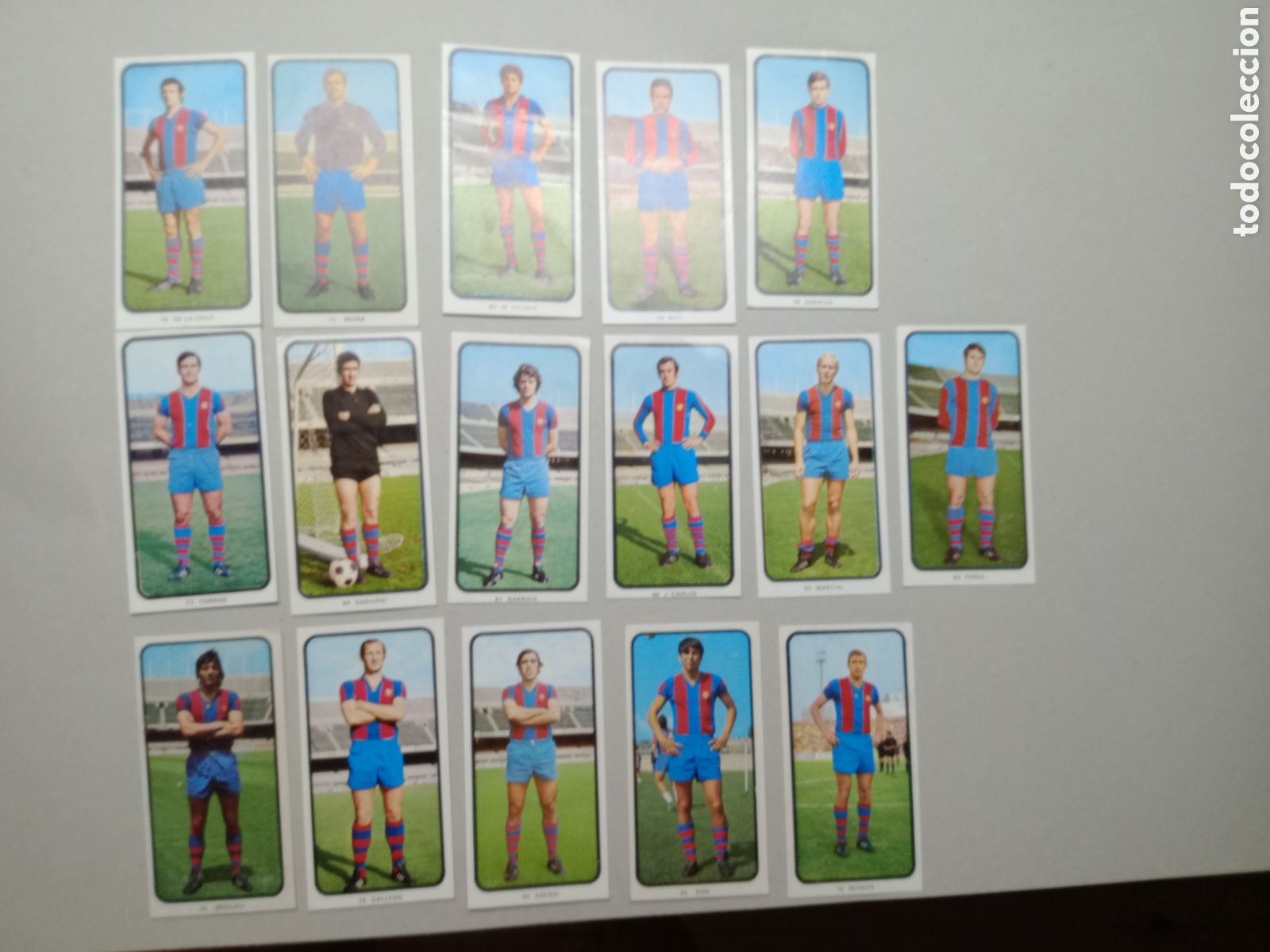 Fu&szlig;ball-Sticker: 73-74 1973-1974 RUIZ ROMERO 16 CROMOS DESPEGADOS EN BUEN ESTADO DEL BARCELONA