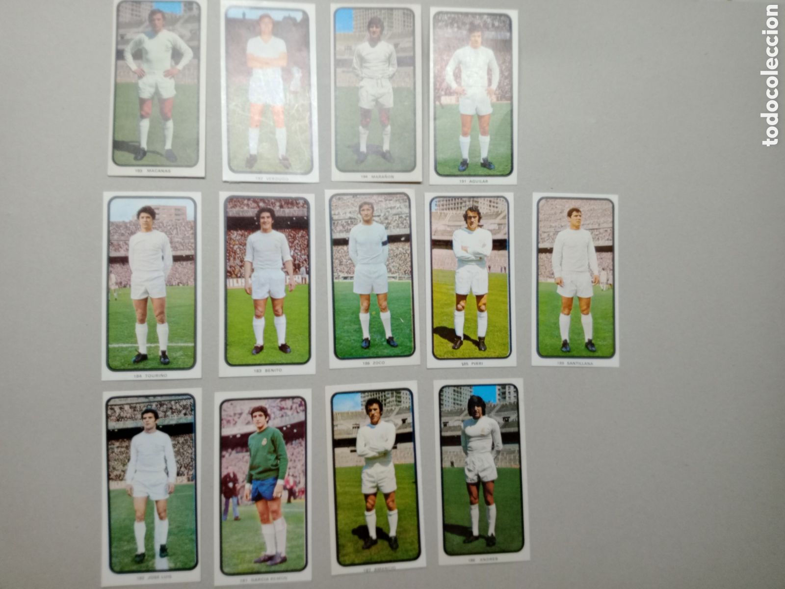 Fu&szlig;ball-Sticker: 73-74 1973-1974 RUIZ ROMERO 13 CROMOS DESPEGADOS EN BUEN ESTADO REAL MADRID