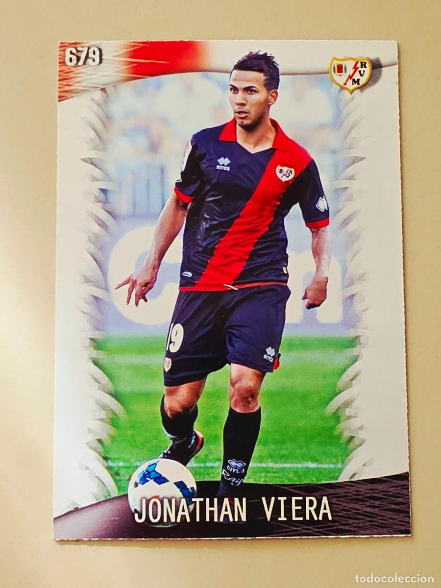 Cromos de f&uacute;tbol: 679 Jonathan Viera, Rayo Vallecano Mundicromo Sport Fichas Platinum Liga &Uacute;ltima Hora 2013 2014 13 14
