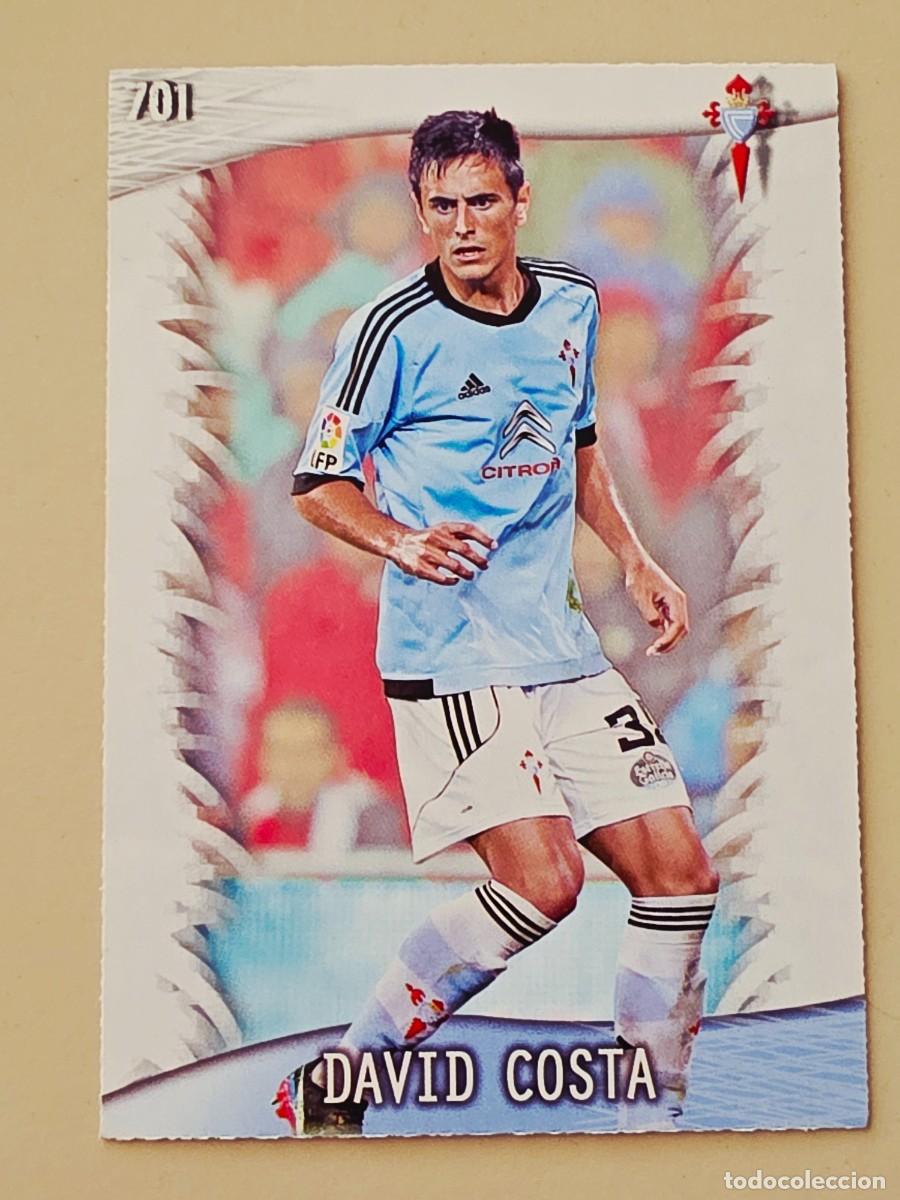 Cromos de f&uacute;tbol: 701 David Costa, RC Celta de Vigo, Mundicromo Sport Fichas Platinum Liga &Uacute;ltima Hora 2013 2014 13 14