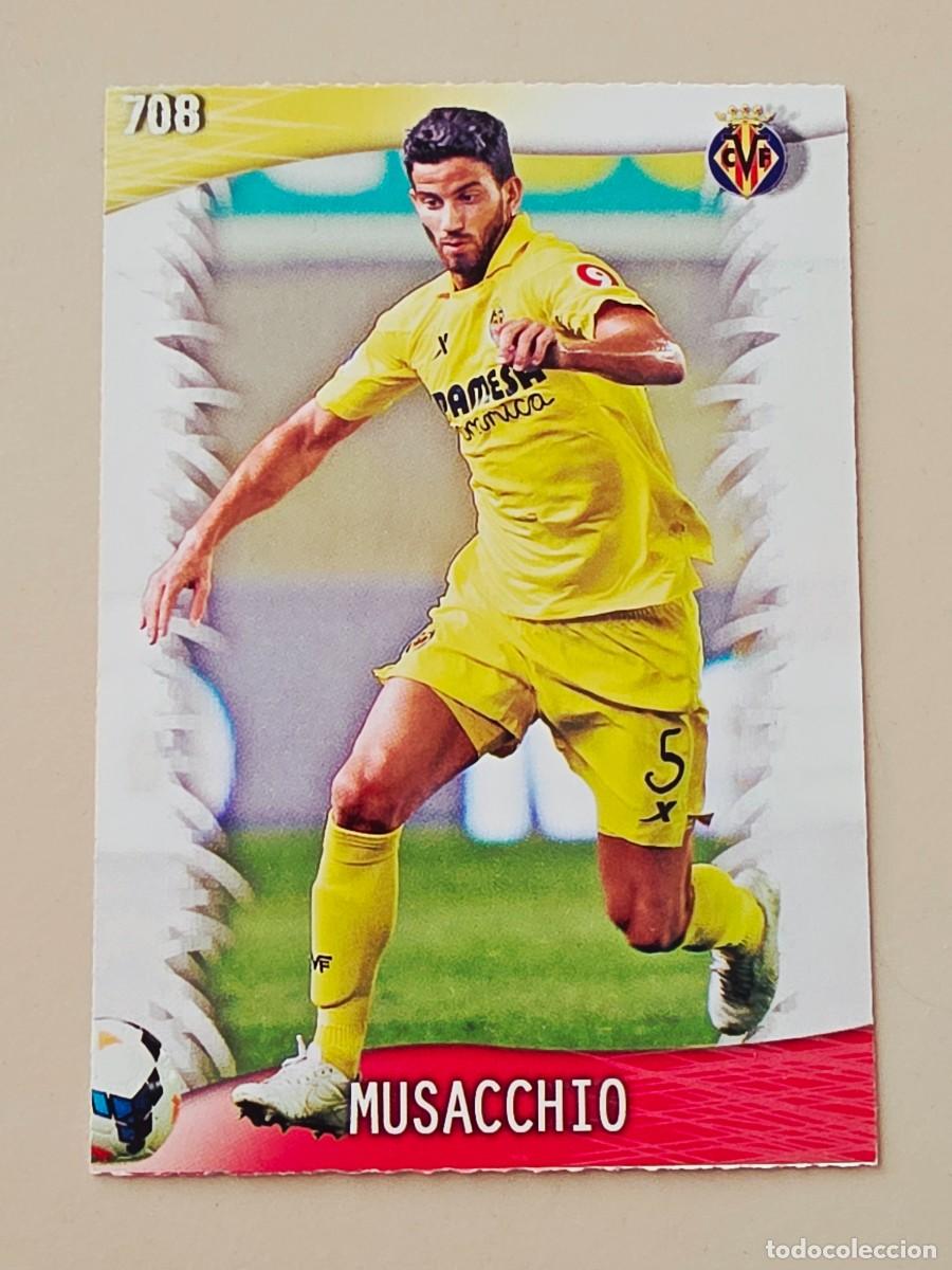 Cromos de Futebol: 708 Pablo Musacchio, Villarreal CF Mundicromo Sport Fichas Platinum Liga &Uacute;ltima Hora 2013 2014 13 14
