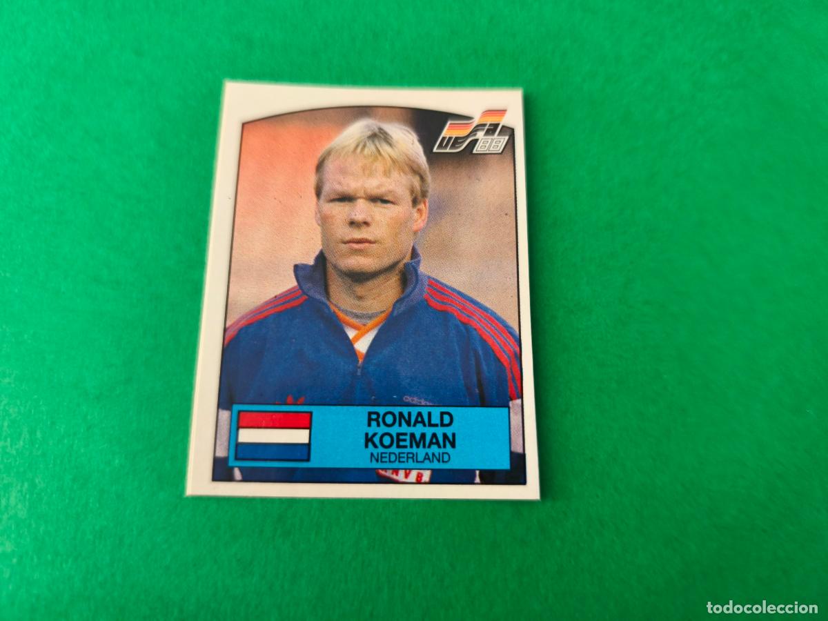 Cartes &agrave; collectionner de Football: CROMO FUTBOL KOEMAN PAISES BAJOS RECORTADO N&ordm; 217 EUROCOPA EURO ALEMANIA 88 PANINI