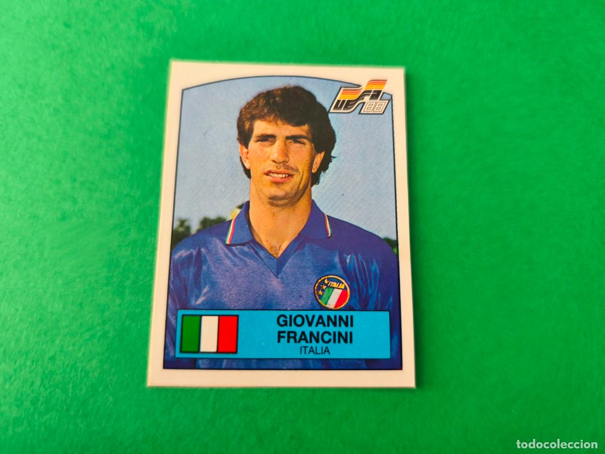 Cartes &agrave; collectionner de Football: CROMO FUTBOL FRANCINI ITALIA RECORTADO N&ordm; 86 EUROCOPA EURO ALEMANIA 88 PANINI