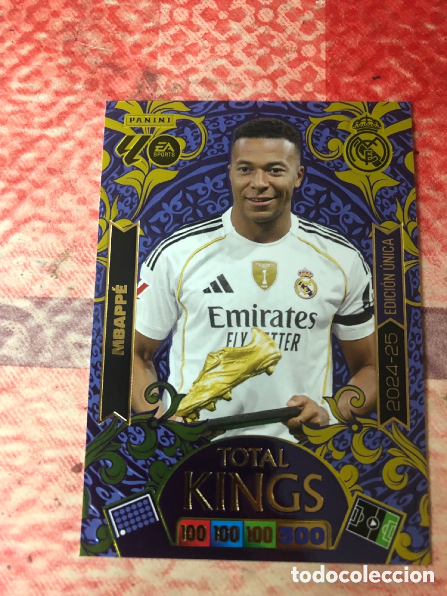 Cartes &agrave; collectionner de Football: B53 456 2024 - 25 MBAPPE REAL MADRID BOTA DE ORO TOTAL KINGS PANINI ADRENALYN XL 2025 2026 25 26