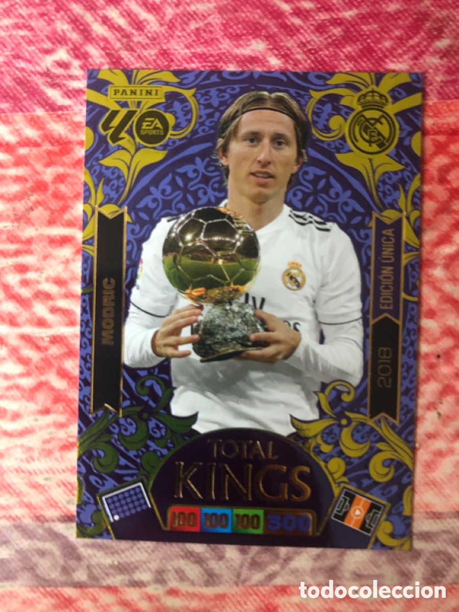 Cartes &agrave; collectionner de Football: MODRIC TOTAL KINGS REAL MADRID PANINI ADRENALYN XL 2025 2026 25 26 BAL&Oacute;N DE ORO MEGACRACKS PARALELA