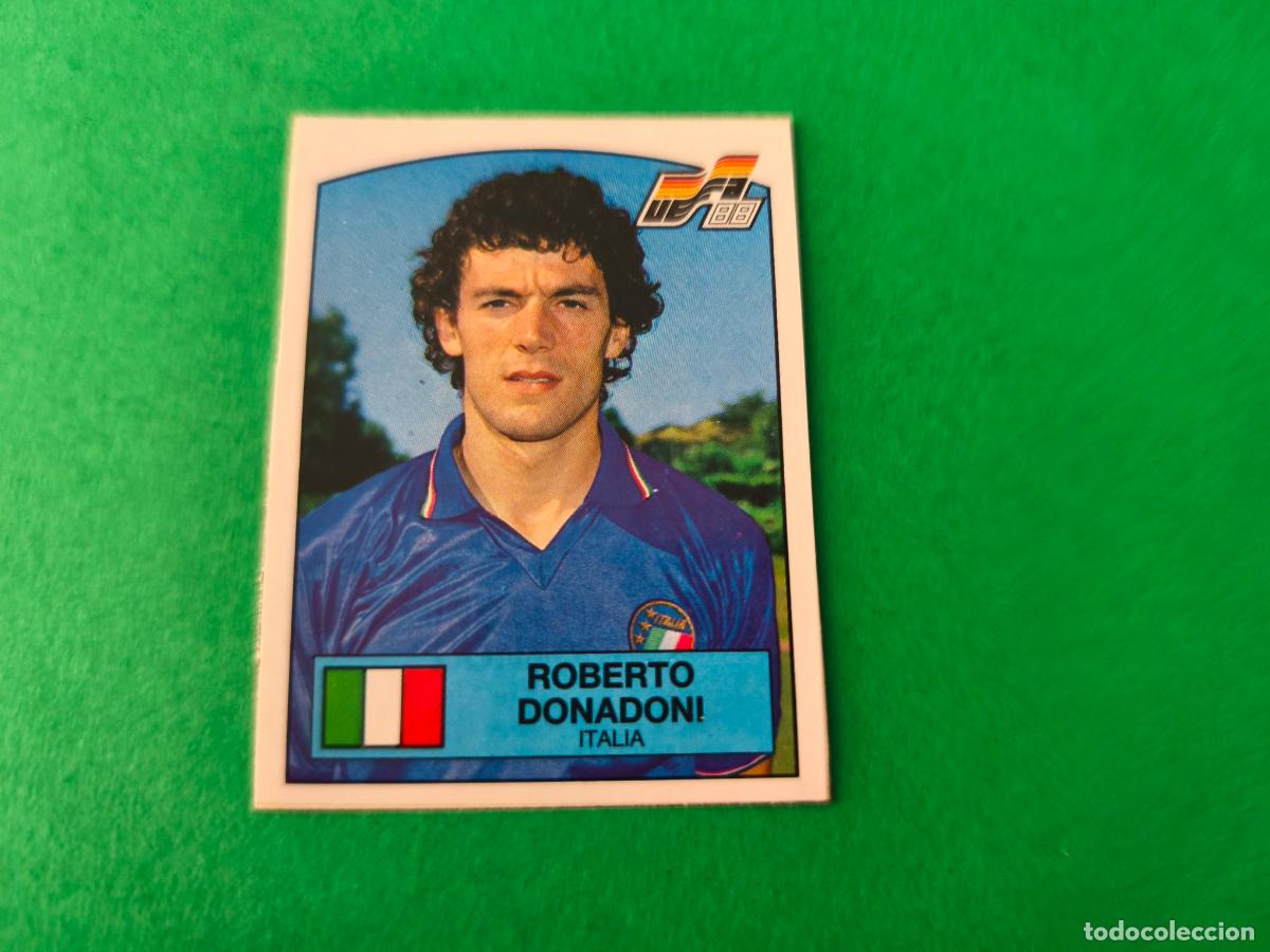 Cartes &agrave; collectionner de Football: CROMO FUTBOL DONADONI ITALIA RECORTADO N&ordm; 94 EUROCOPA EURO ALEMANIA 88 PANINI