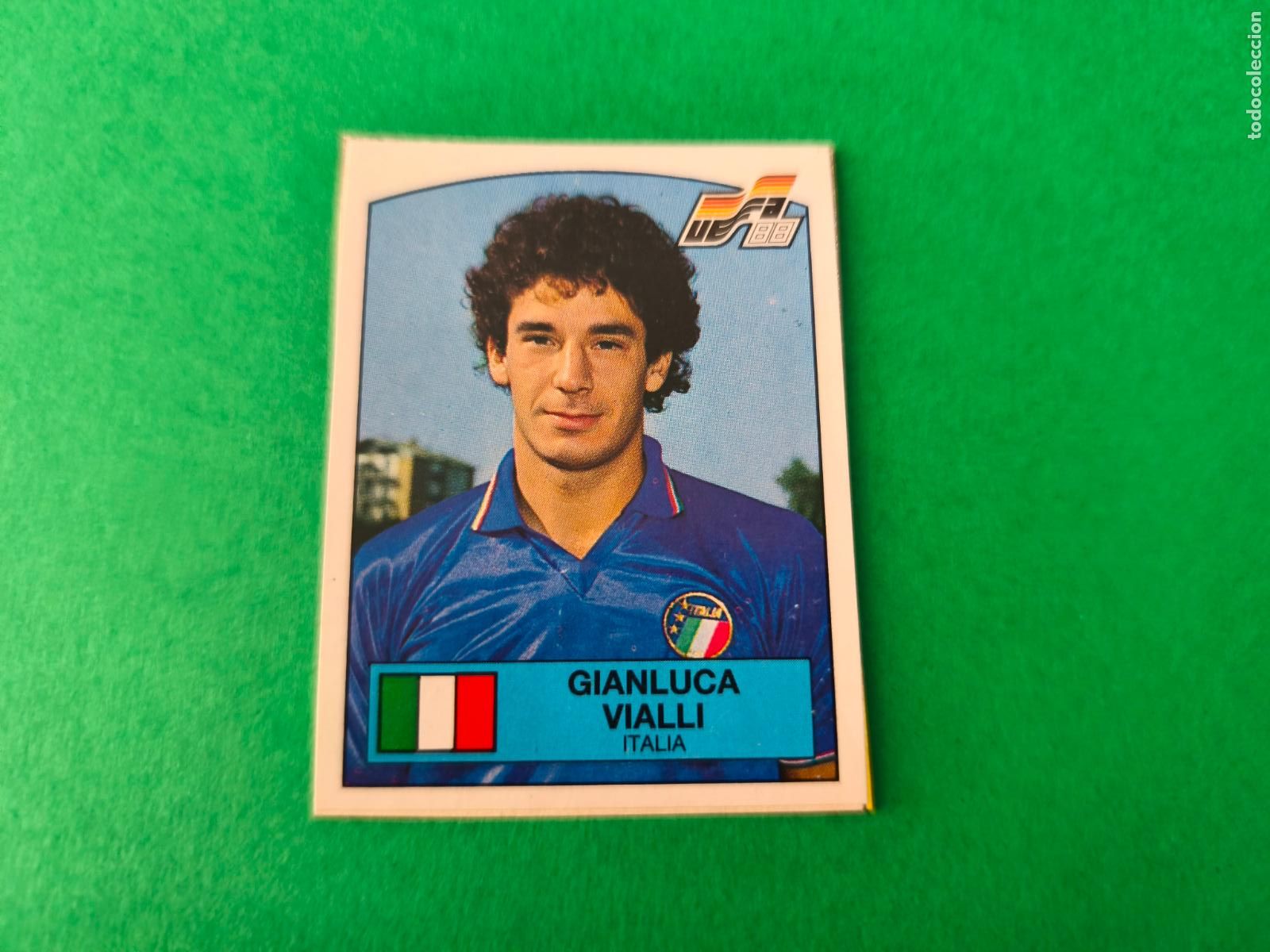 Cartes &agrave; collectionner de Football: CROMO FUTBOL VIALLI ITALIA RECORTADO N&ordm; 97 EUROCOPA EURO ALEMANIA 88 PANINI