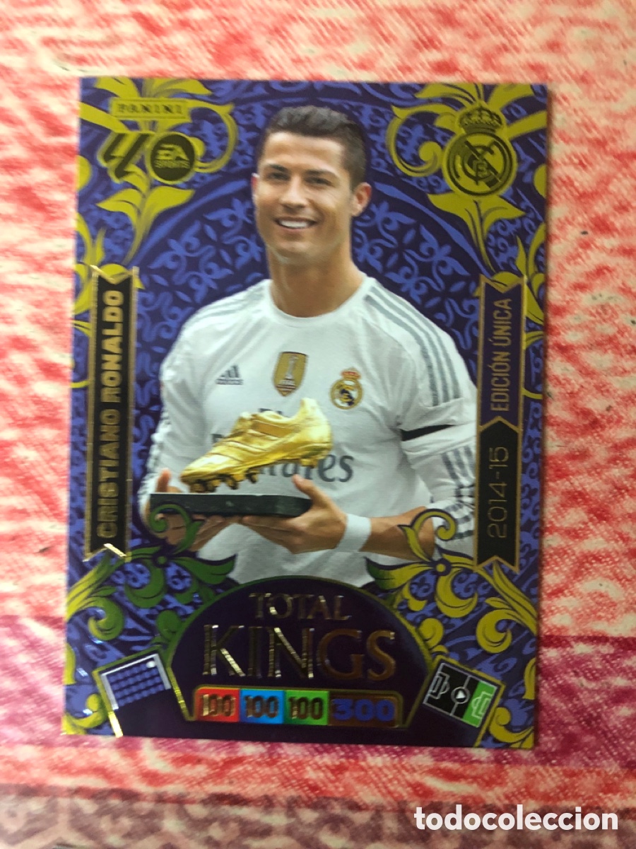 Cartes &agrave; collectionner de Football: CROMO ⚽ CRISTIANO RONALDO TOTAL KINGS ADRENALYN XL 2025 2026 25 26 - REAL MADRID ❇️