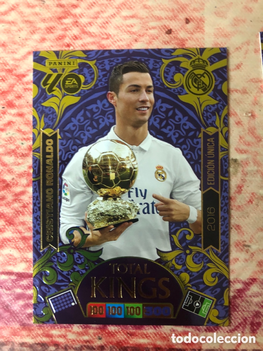 Cromos de f&uacute;tbol: CRISTIANO RONALDO TOTAL KINGS EDICI&Oacute;N UNICA 2016 ADRENALYN 2025 2026
