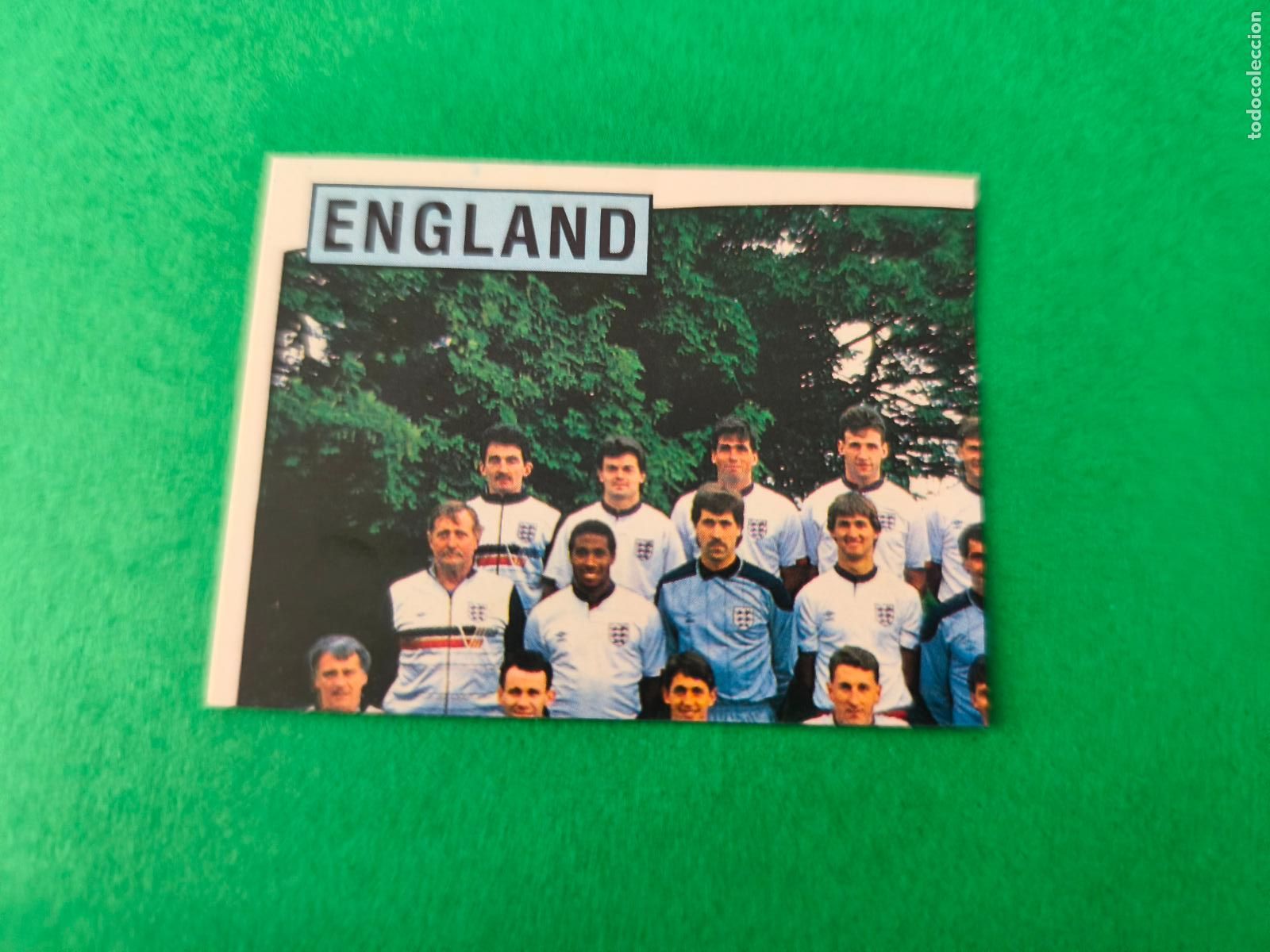 Cartes &agrave; collectionner de Football: CROMO FUTBOL EQUIPO INGLATERRA RECORTADO N&ordm; 153 EUROCOPA EURO ALEMANIA 88 PANINI
