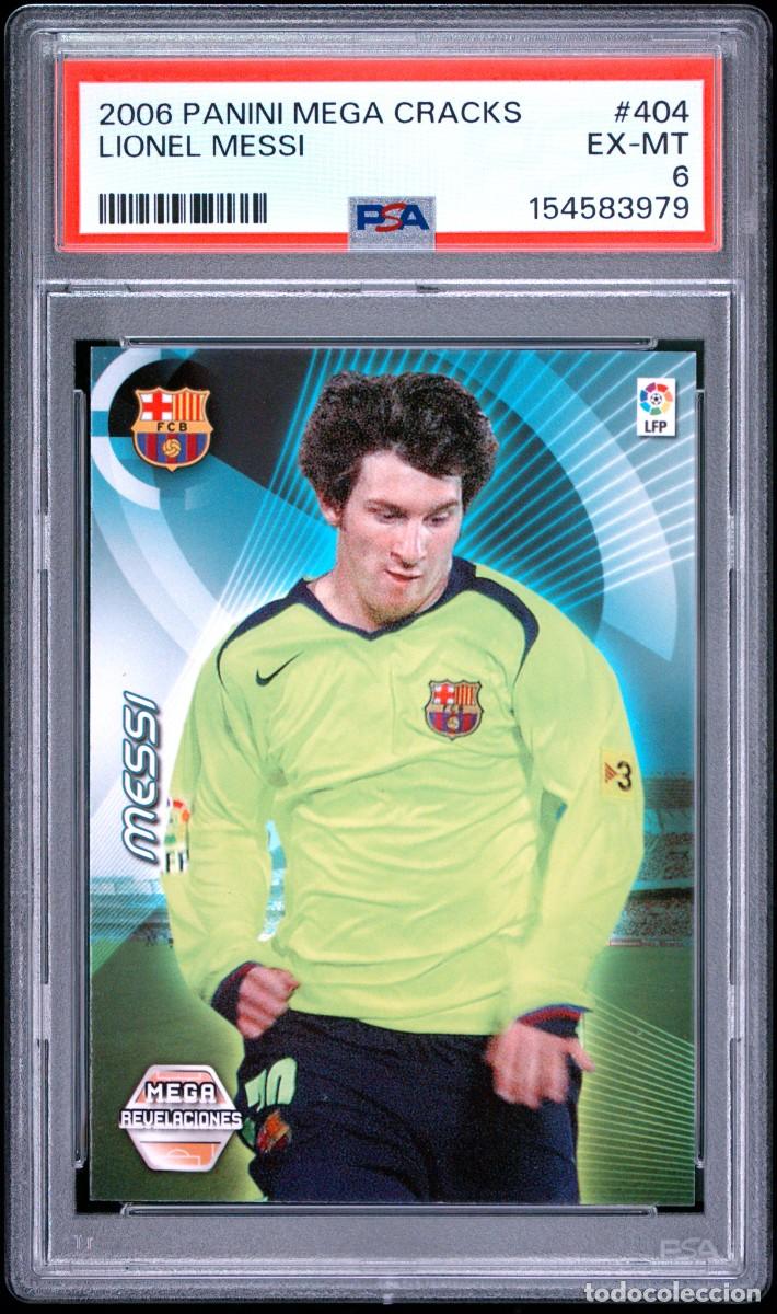 Figurine di Calcio: Messi #404 FC Barcelona Panini Megacracks 2006 07 PSA 6