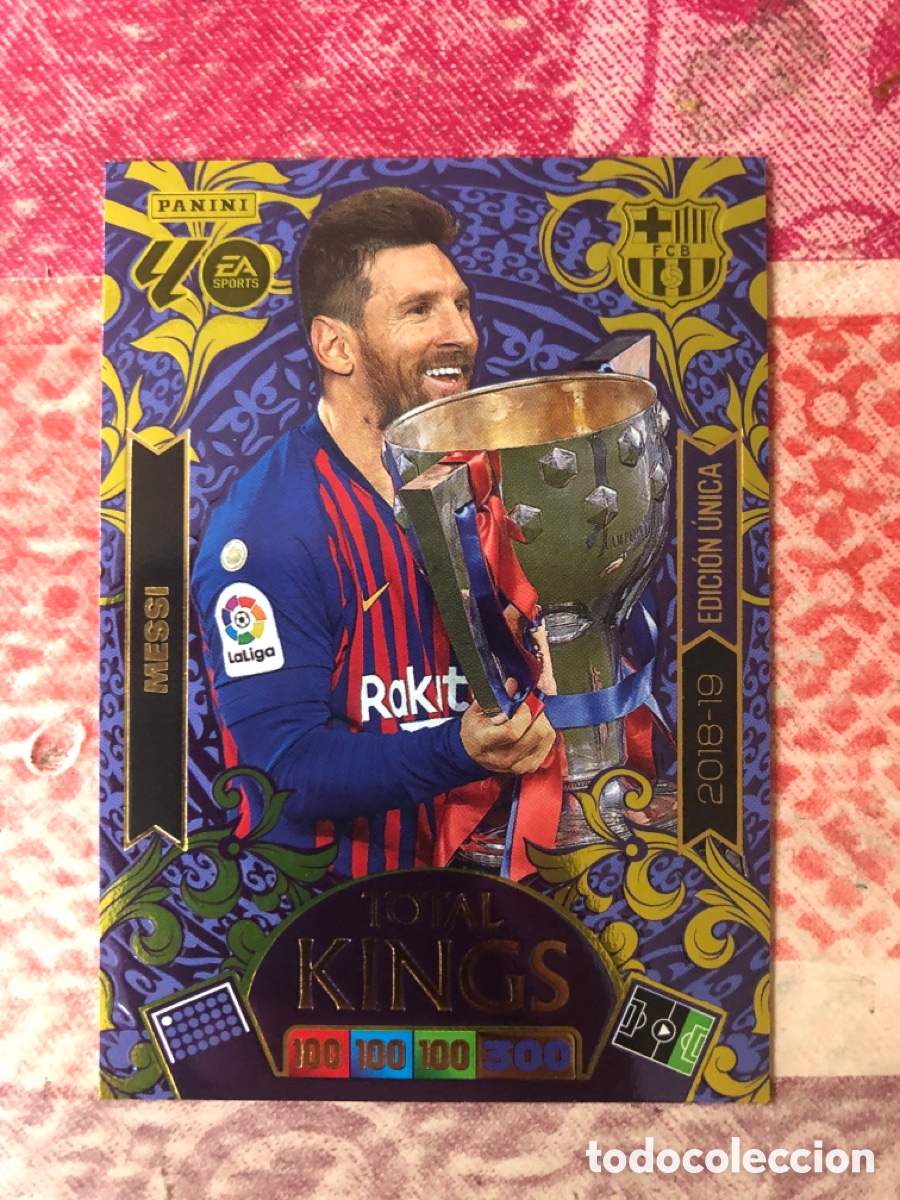 Cartes &agrave; collectionner de Football: CROMO FUTBOL MESSI BARCELONA 2018 2019 DREAM BOX TOTAL KINGS ADRENALYN 2025 2026 PANINI !