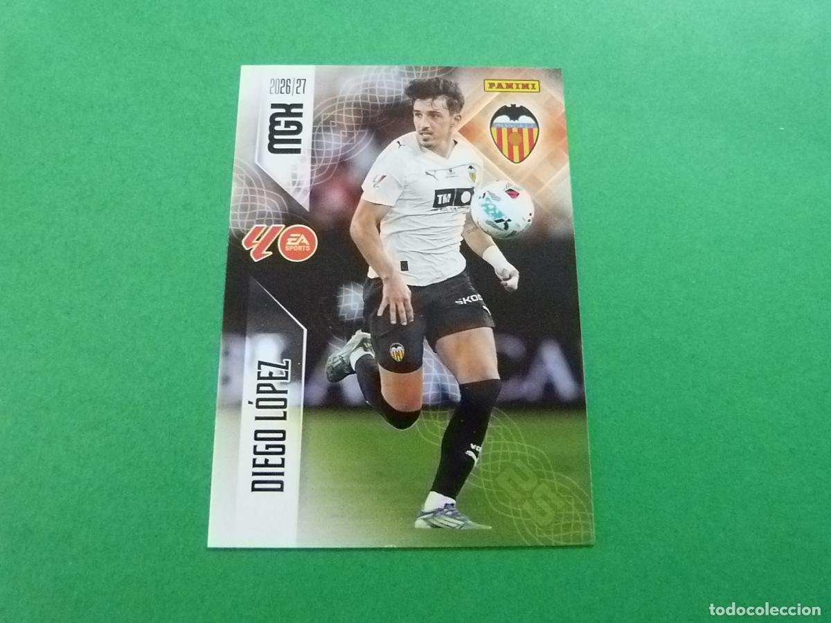 Figurine di Calcio: TRADING CARD FUTBOL DIEGO LOPEZ VALENCIA C.F. N&ordm; 359 LIGA MEGACRACKS 2026-2027/26-27 PANINI