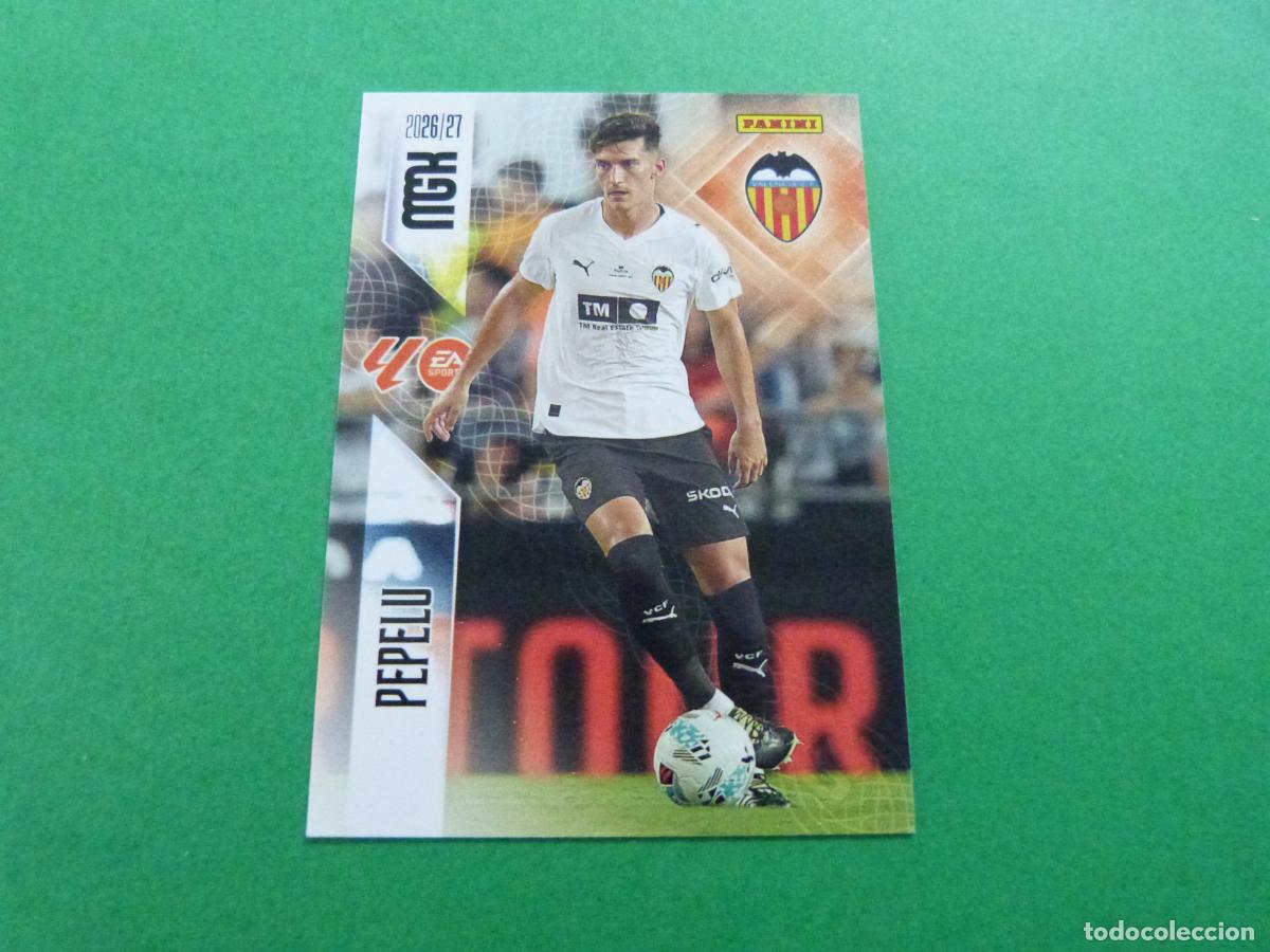 Figurine di Calcio: TRADING CARD FUTBOL PEPELU VALENCIA C.F. N&ordm; 352 LIGA MEGACRACKS 2026-2027/26-27 PANINI