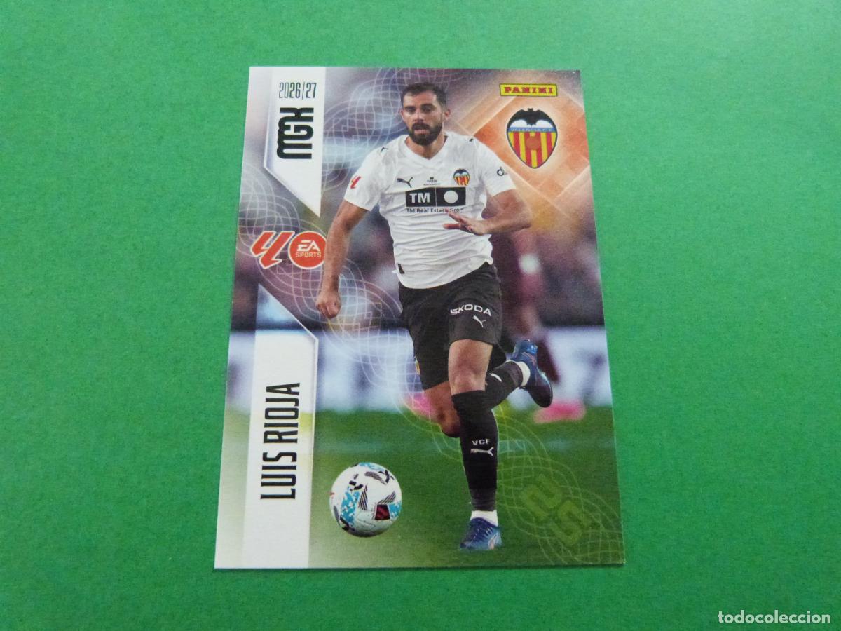 Figurine di Calcio: TRADING CARD FUTBOL LUIS RIOJA VALENCIA C.F. N&ordm; 355 LIGA MEGACRACKS 2026-2027/26-27 PANINI