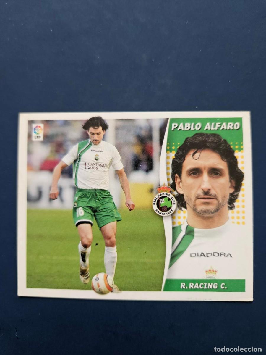 Figurine di Calcio: PABLO ALFARO RACING SANTANDER LIGA ESTE 06 07 2006 2007 SIN PEGAR NUNCA PEGADO