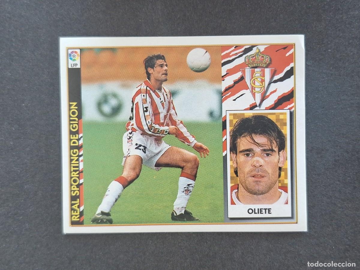 Fu&szlig;ball-Sticker: L4 OLIETE SPORTING DE GIJON LIGA ESTE 1997 1998 97 98 NUNCA PEGADO SIN PEGAR