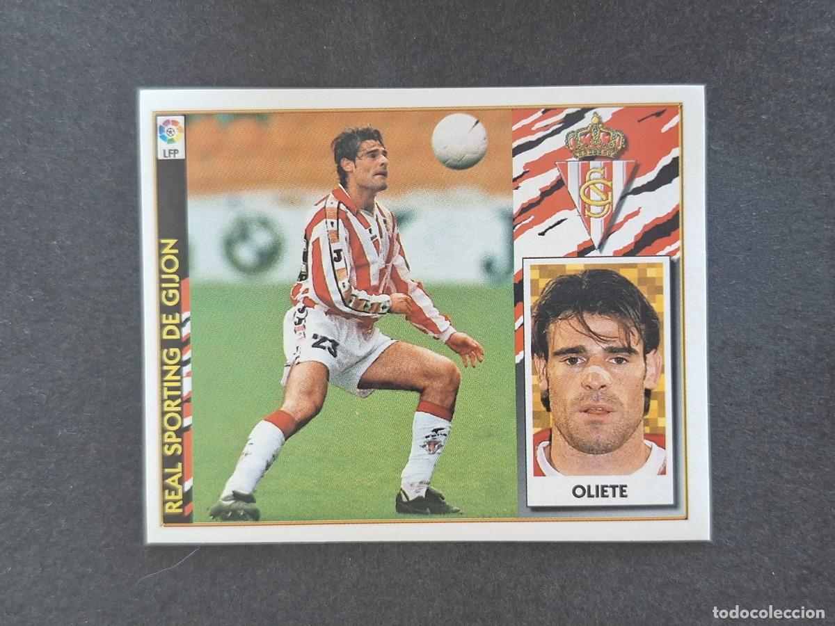 Fu&szlig;ball-Sticker: L4 OLIETE SPORTING DE GIJON LIGA ESTE 1997 1998 97 98 NUNCA PEGADO SIN PEGAR