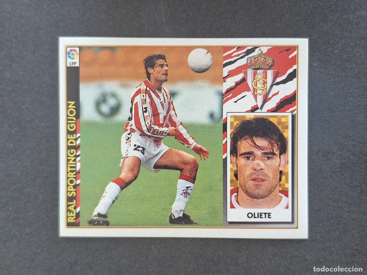 Fu&szlig;ball-Sticker: L4 OLIETE SPORTING DE GIJON LIGA ESTE 1997 1998 97 98 NUNCA PEGADO SIN PEGAR